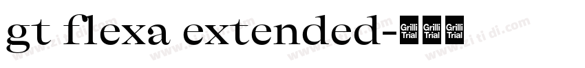 gt flexa extended字体转换